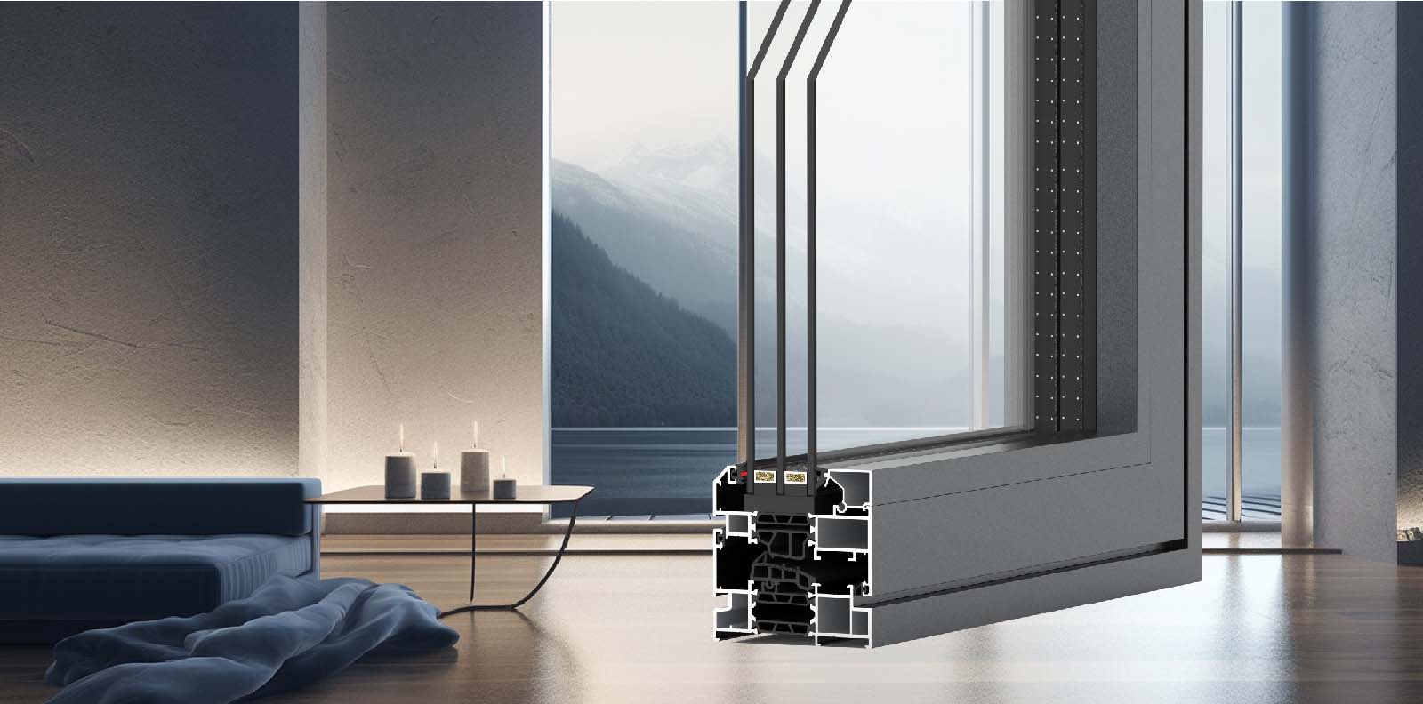 AT87內開窗框扇齊平(阿魯曼系列)