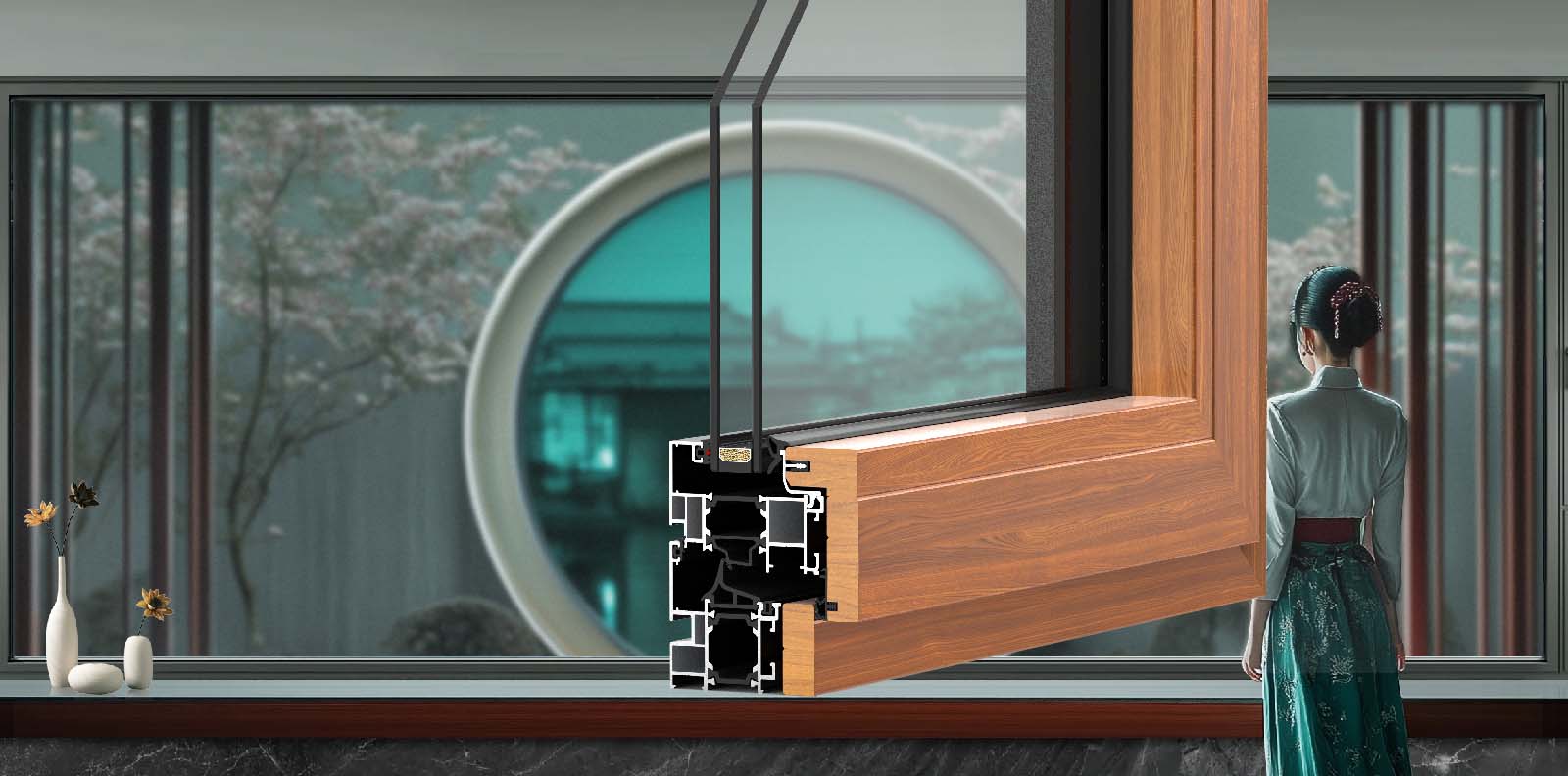WT70鋁木復合內開窗(東方甄選系列)