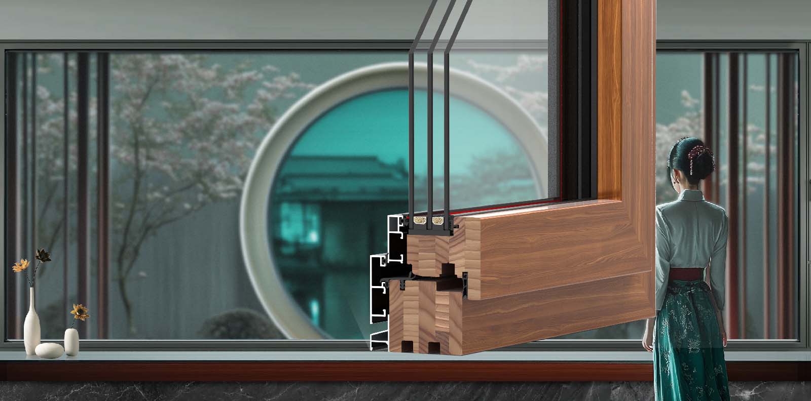 MT86鋁包木內(nèi)開(kāi)窗(東方甄選系列)