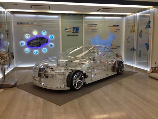 新能源透明車(chē)模型展示